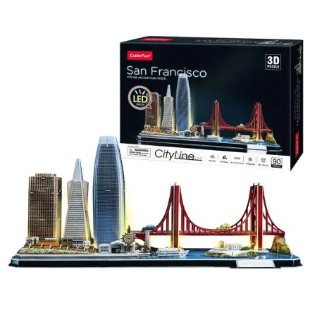 City Line Led San Francisco 3D puzzle 90db-os termékfotó