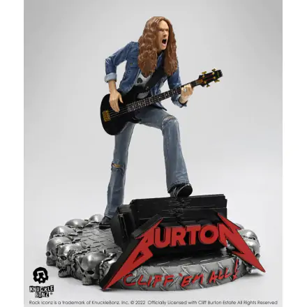 Cliff Burton Rock Iconz Cliff 'Em All szobor figura 22 cm termékfotó