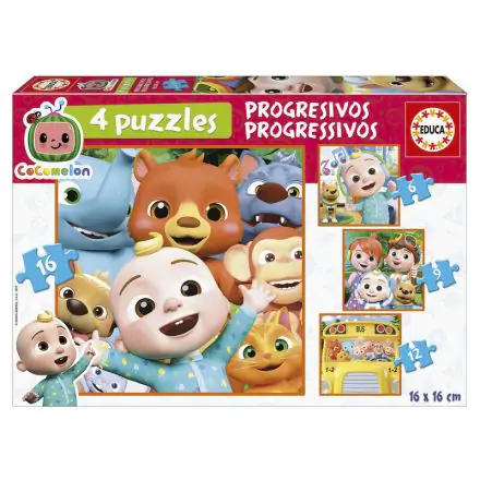 Cocomelon progressive puzzle 6-9-12-16db-os termékfotó