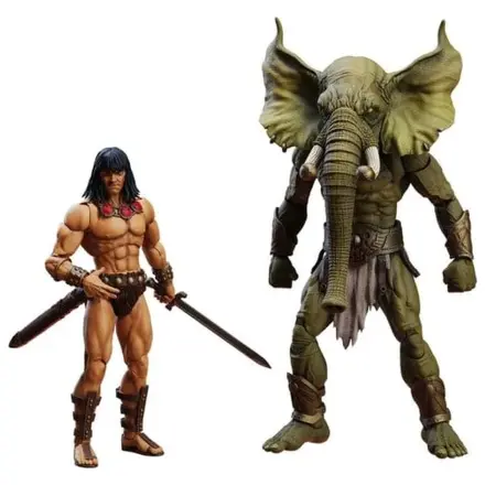 Conan the Barbarian Epic H.A.C.K.S. akciófigurák The Tower of the Elephant Set: Young Conan and Yag Kosha termékfotó