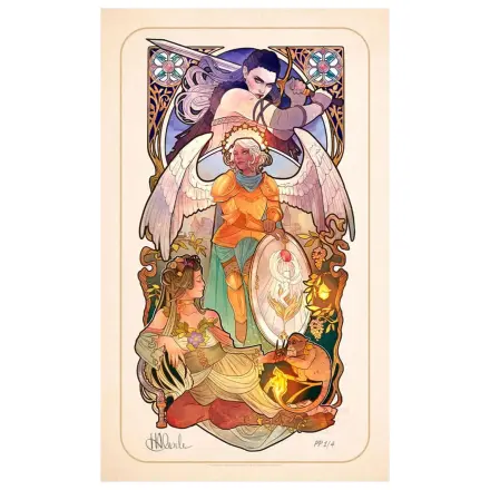 Critical Role Art Print Ashley Johnson: 10th Anniversary Art Nouveau Illustrations 46 x 28 cm - keretezetlen vászonkép termékfotó