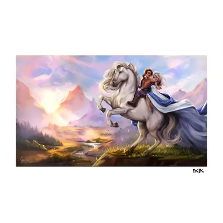 Critical Role Art Print Scanlan Shorthalt & Pike Trickfoot: A Humble Portrait 71 x 46 cm - keretezetlen vászonkép termékfotó