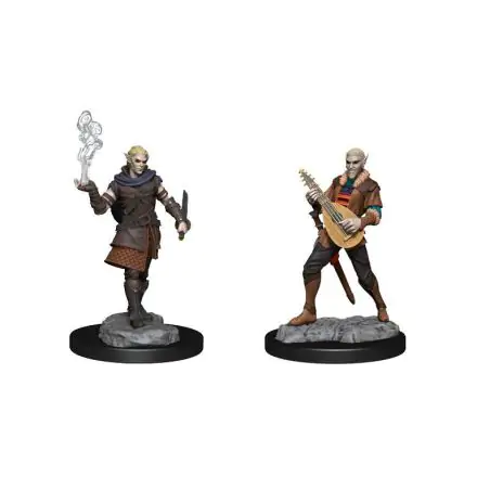 Critical Role Unpainted Miniatures Pallid Elf Rogue and Bard Male figurák termékfotó