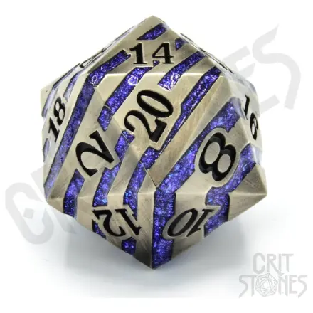 CritStones metal dobókocka D20 Engraved Elder 3 cm termékfotó