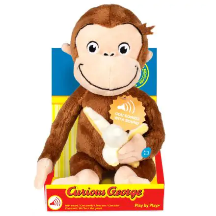 Curious George Banana plüssfigura hanggal 23cm termékfotó