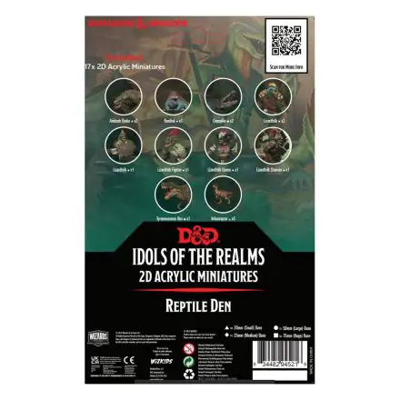 D&D Idols of the Realms 2D Miniatures: Scales & Tails - Reptile Den - 2D Set termékfotó