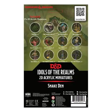 D&D Idols of the Realms 2D Miniatures: Scales & Tails - Snake Den - 2D Set termékfotó