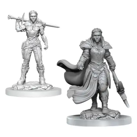 D&D Nolzur's Marvelous Miniatures Unpainted Miniatures Orc Fighter Female 2 db-os figura csomag termékfotója