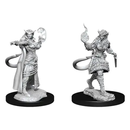 D&D Nolzur's Marvelous Miniatures Unpainted Miniatures Tiefling Sorcerer Female figura termékfotó