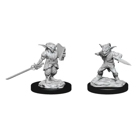 D&D Nolzur's MM Unpainted Miniatures Male Goblin Rogue & Female Goblin Bard figura termékfotó