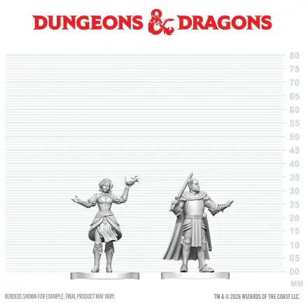 D&D Nolzur's Marvelous Miniatures Mini figuras Knight & Mage Apprentice termékfotó