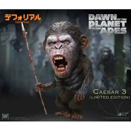 Dawn of the Planet of the Apes Deform Real SeriesCaesar Warrior Face LTD  Soft Vinyl szobor figura 15 cm termékfotó