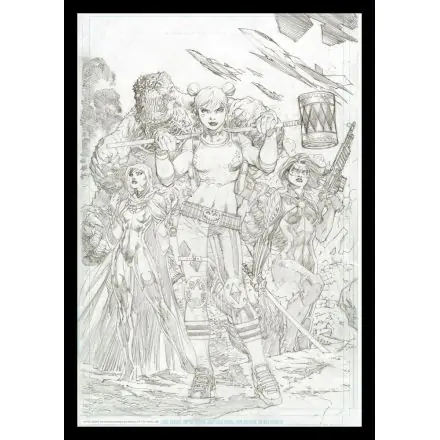 DC Comics Art Print Harley Quinn Comic Book Art Print 42 x 30 cm termékfotó