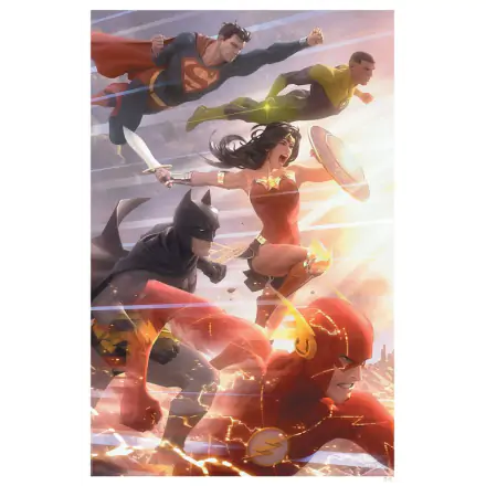 DC Comics Art Print Justice League #49 41 x 61 cm - keretezetlen vászonkép termékfotó