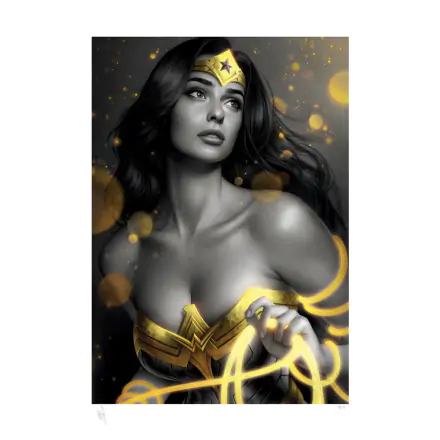 DC Comics Art Print Wonder Woman: Black & Gold 46 x 61 cm - keretezetlen vászonkép termékfotó