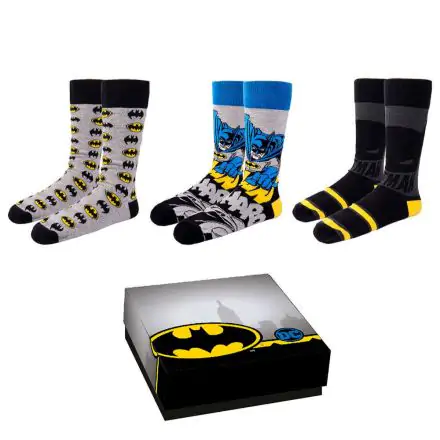 DC Comincs Socks 3-Pack Batman 36-41 termékfotója