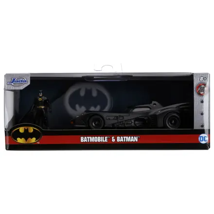DC Comics Batmobil 1989 fém autó és Batman figura csomag termékfotó