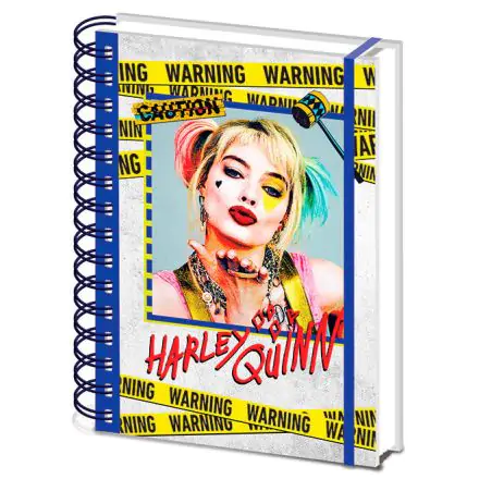DC Comics Birds of Prey Harley Quinn Warning A5 jegyzetfüzet termékfotó