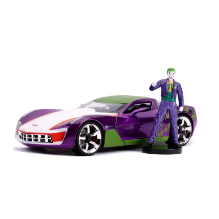 DC Comics Diecast Model 1/24 2009 Chevy Corvette Stingray és figura termékfotó