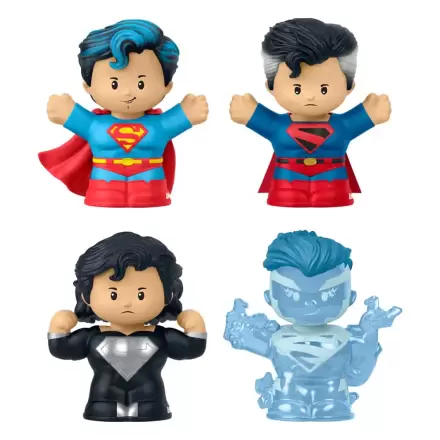 DC Comics Fisher-Price Little People Collector 4 db-os Mini figura csomag Superman: Through the Ages 7 cm termékfotó