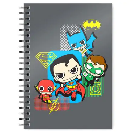 DC Comics Justice League Chibi A5 jegyzetfüzet termékfotó