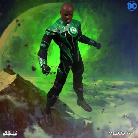 DC Comics Light-Up 1/12 John Stewart - The Green Lantern akciófigura 17 cm termékfotó
