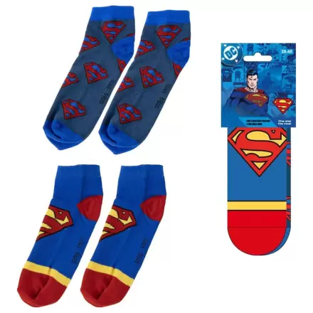 DC Comics Superman 2 db-os zokni csomag 38-45 termékfotó