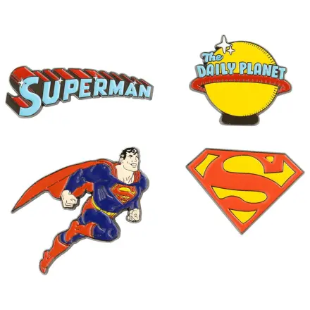 DC Comics Superman 4 db-os kitűző csomag termékfotó