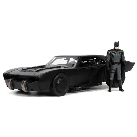 DC Comics The Batman Batmobil fém autómodell + Batman figura csomag termékfotója