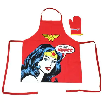 DC Comics Wonder Woman kötény és sütőkesztyű készlet termékfotó