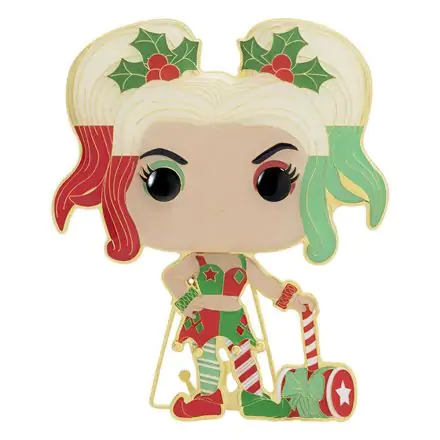 DC Holiday Funko POP! Enamel Pin Harley Quinn 10 cm termékfotó
