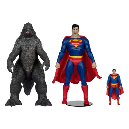 DC Justice League Monsterverse DC Multiverse Superman Vs. Godzilla 2 db-os akciófigura csomag 30 cm termékfotó