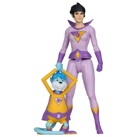 DC Retro Super Friends Jayna & Gleek (Red Platinum Edition) akciófigura 15 cm termékfotó