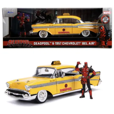 Deadpool 1957 Chevy Bel Air 1 + Deadpool figura 1:24 termékfotó