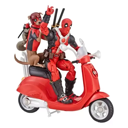 Deadpool Corps Marvel Legends Deadpool with Scooter jármű és figura 15 cm termékfotója