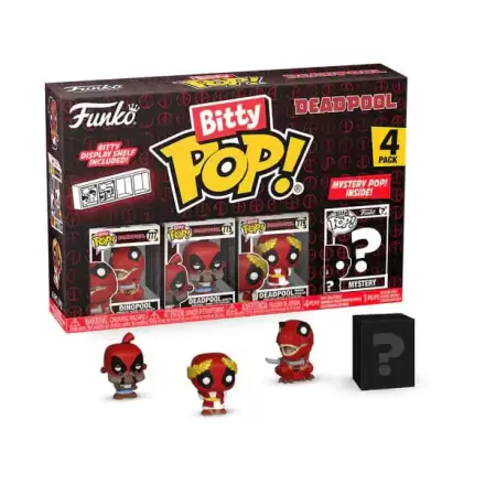 Deadpool Bitty Funko POP! Vinyl Figure 4-Pack Dinopool 2,5 cm termékfotója