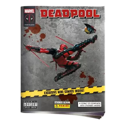 Deadpool német nyelvű matrica és kártya gyűjtőalbum termékfotója