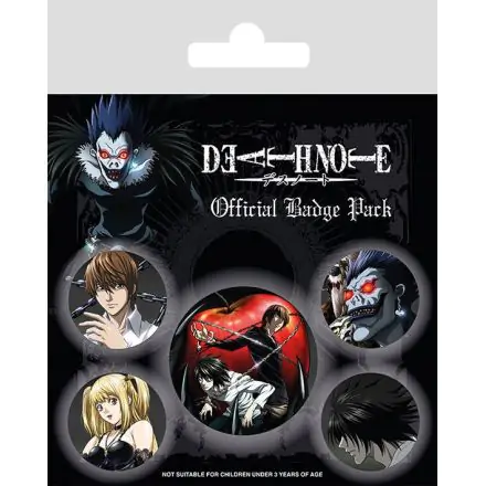 Death Note Characters kitűző csomag (5 darab) termékfotója