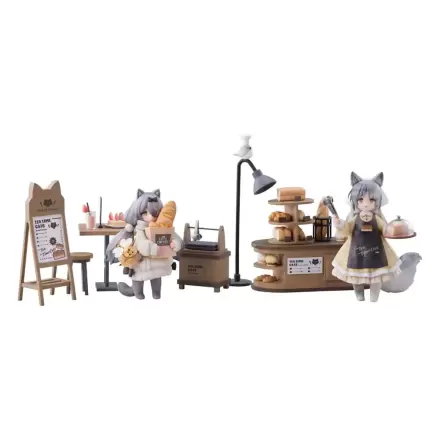 Decorated Life Collection Tea Time Cats - Cat Town Bakery Staff & Customer Set PVC szobor figura 12 cm termékfotó