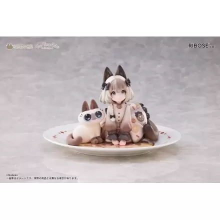 Decorated Life Collection Tea Time Cats x Siamese Cat Azuki-san Friendship Collaboration Exclusive Set PVC szobor figura 18 cm termékfotó