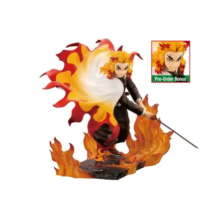 Demon Slayer: Kimetsu no Yaiba ARTFXJ1/8 Kyojuro Rengoku Bonus Edition szobor figura 22 cm termékfotó