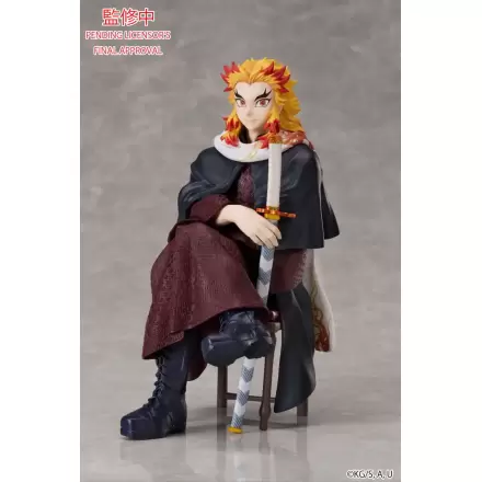 Demon Slayer: Kimetsu no Yaiba Kyojuro Rengoku szobor figura 16 cm termékfotója