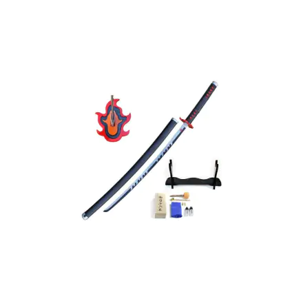 Demon Slayer Kimetsu No Yaiba Sword Tanjiro Kamado V2 Fire Breath 1/1 replika 74 cm termékfotó