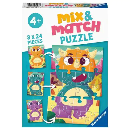 Dinosaurs to mix puzzle 2x24db-os termékfotó