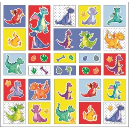 Dinoszaurusz 3D matrica szett termékfotó