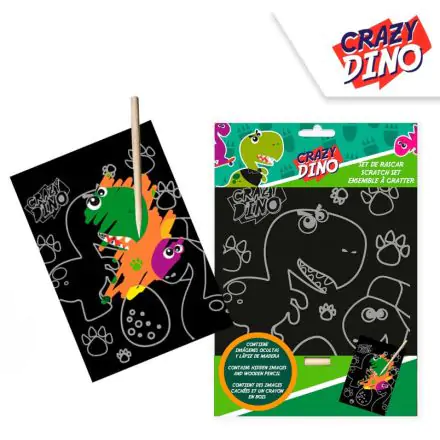 Dinoszaurusz scratch képkarcoló készlet termékfotó
