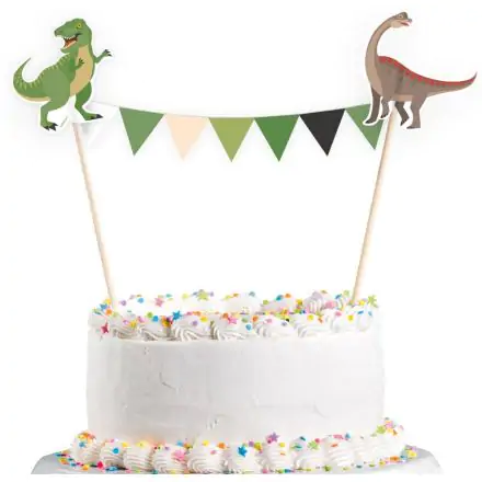 Dinoszaurusz zászlófüzér tortára termékfotó