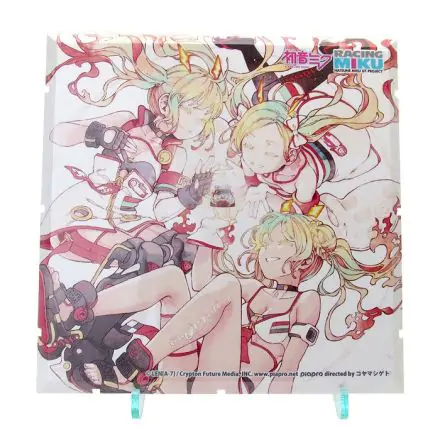 Dioramansion 150 Decorative Parts Racing Miku 2020 Pit Optional Panel Rd.8 FUJI dioráma panel termékfotó