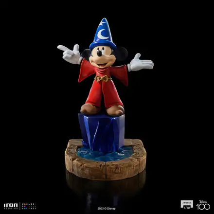 Disney Art Scale 1/10 Mickey Fantasia Regular szobor figura 25 cm termékfotója