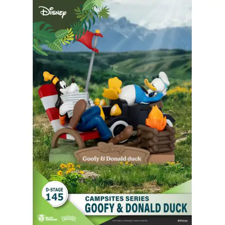Disney D-Stage Campsite Series Goofy & Donald Duck PVC Diorama szobor figura 10 cm termékfotója